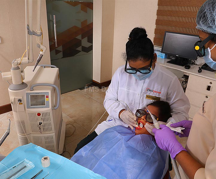Laser treatment for dental